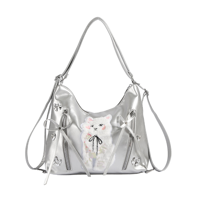 A cute Japanese single-shoulder crossbody bag for 2024, a fashionable and versatile backpack for college students to attend classes, with a high level of appearance Item Picture