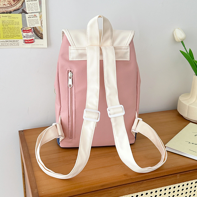 Cute and fresh mini shopping backpack, mommy bag, versatile small schoolbag, and lightweight backpack for girls' travel and study Tours Application Scenario