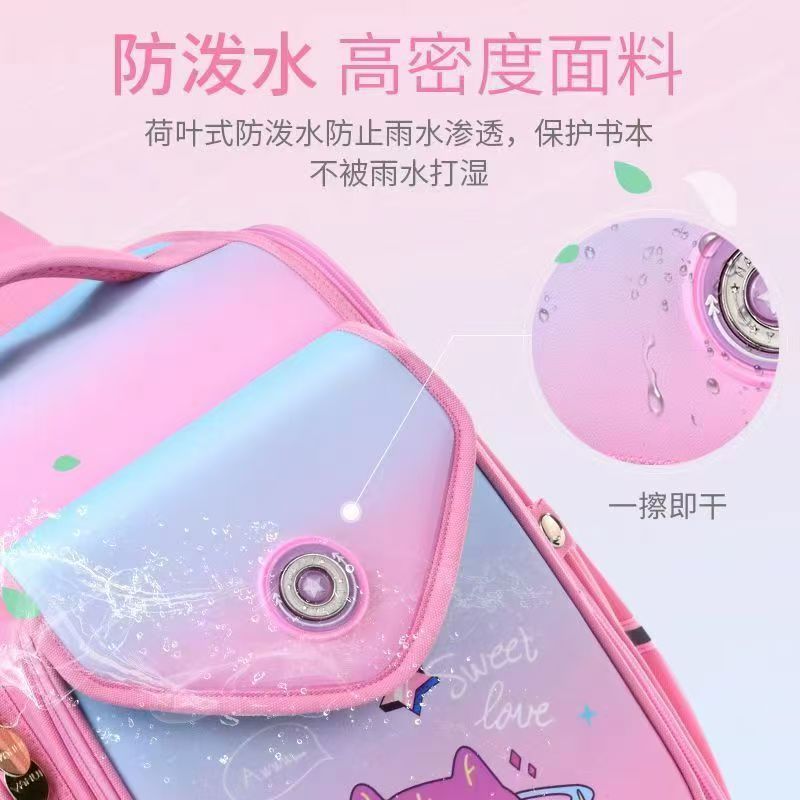 Large-capacity schoolbags for boys and girls, backpacks, cartoon cute and lightweight children's backpacks, British-style factory wholesale Specification drawing