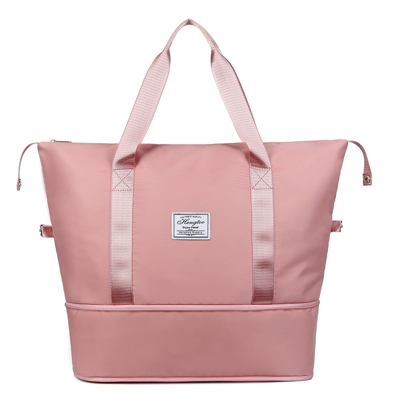 Large-capacity travel bags, business trip bags, women's short-distance luggage bags, folding lightweight travel bags, hand-held fitness bags details Picture