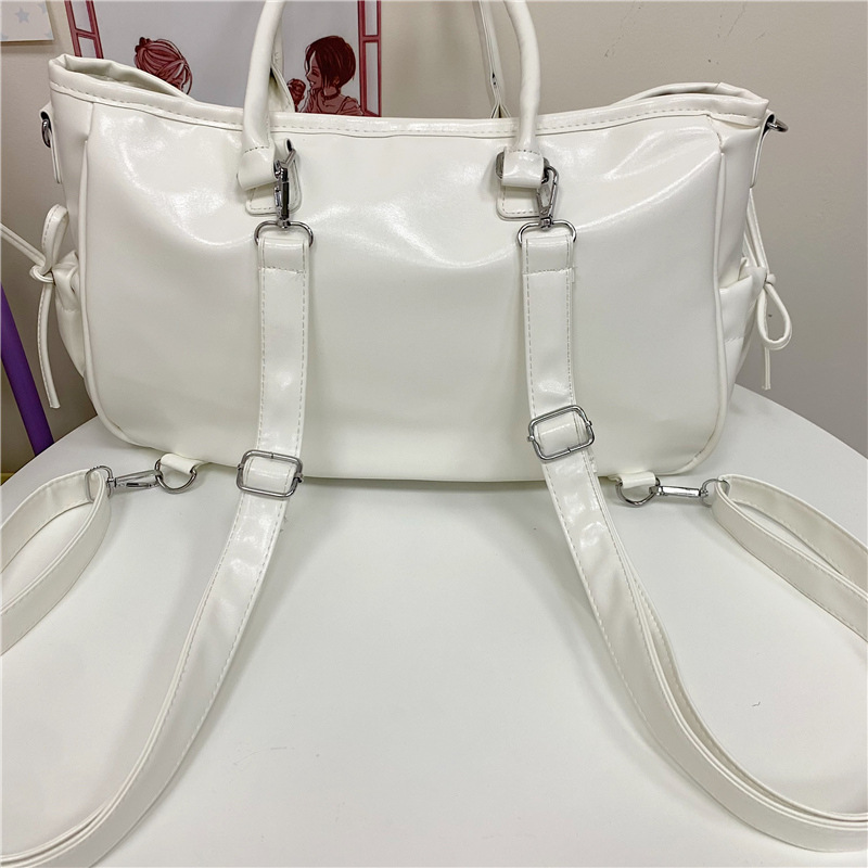 Japanese-style Instagram fresh, sweet and cute 2D girl transparent smug pain bag, three-in-one simple and versatile backpack Specification drawing