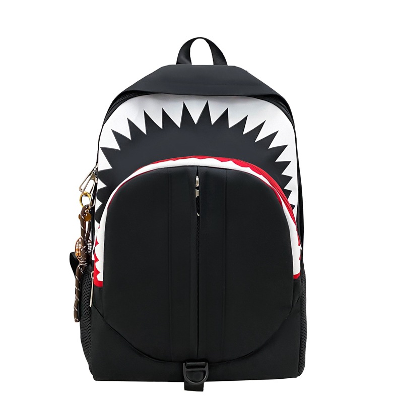 The new shark glow-in-the-dark and funny backpack is fashionable and versatile. It is a large-capacity, trendy and cool travel and casual backpack for students Item Picture