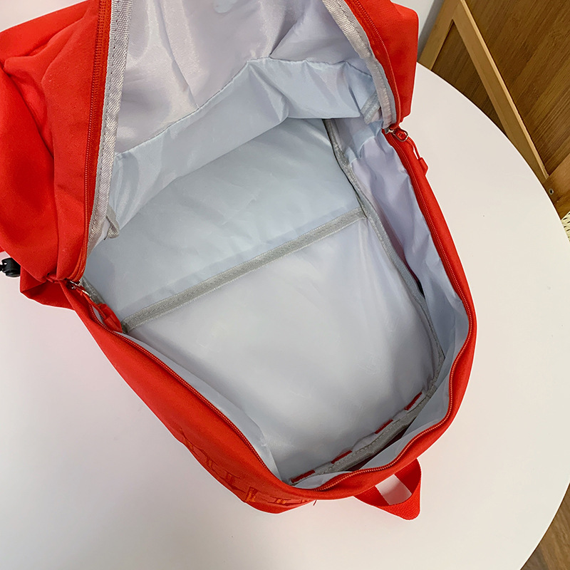 New forest-themed solid color waterproof, versatile and fashionable college student schoolbag, large-capacity simple backpack, casual single-shoulder bag Application Scenario