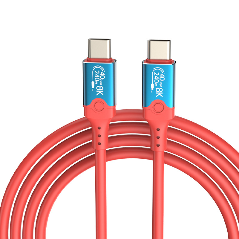 USB4 data cable, 40G Type-C video, dual-head ctoc compatible, Thunderbolt 4/3PD240W fast charging cable, 8K screen projection Item Picture