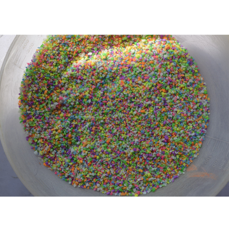 Ultra-bright luminous sand, colored luminous sand particles, long-lasting fluorescent sand, microscopic scene luminous sand Item Picture