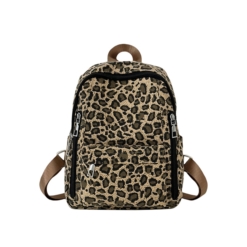 2025 Cross-border Backpack Trend Leopard Print Travel Backpack, Retro mini Spring New Commuter Hot Girl Student bag Item Picture