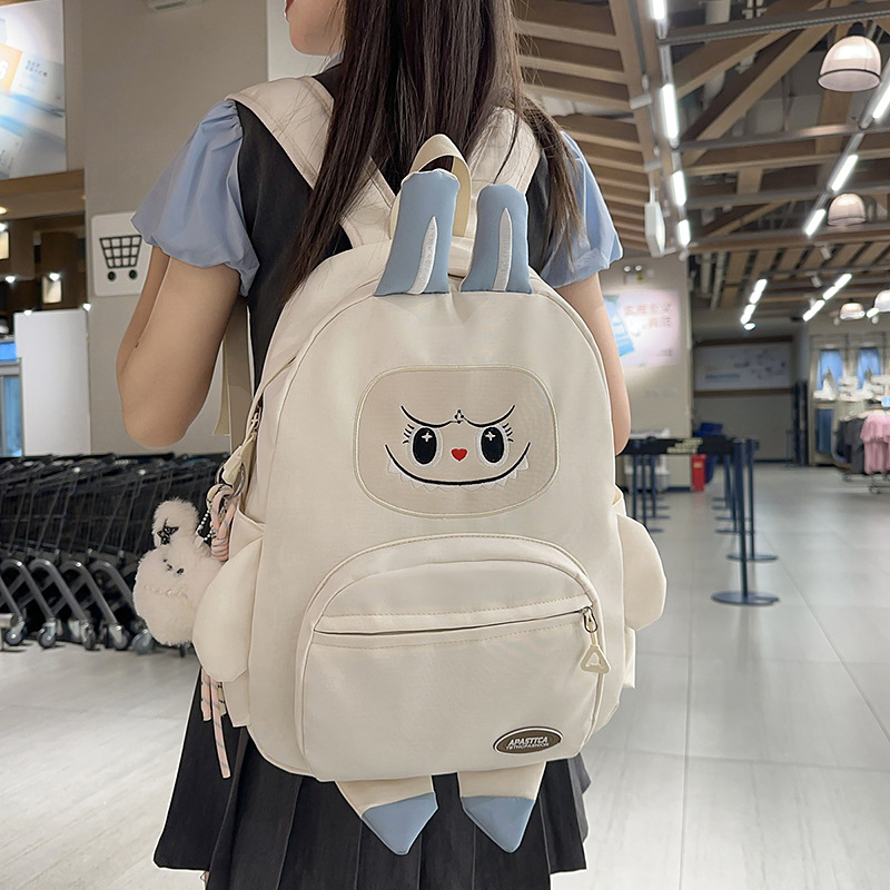 New high-appeartion-level, niche design, cute cartoon backpack for grades 1-3, casual, lightweight and large-capacity backpacks full figure