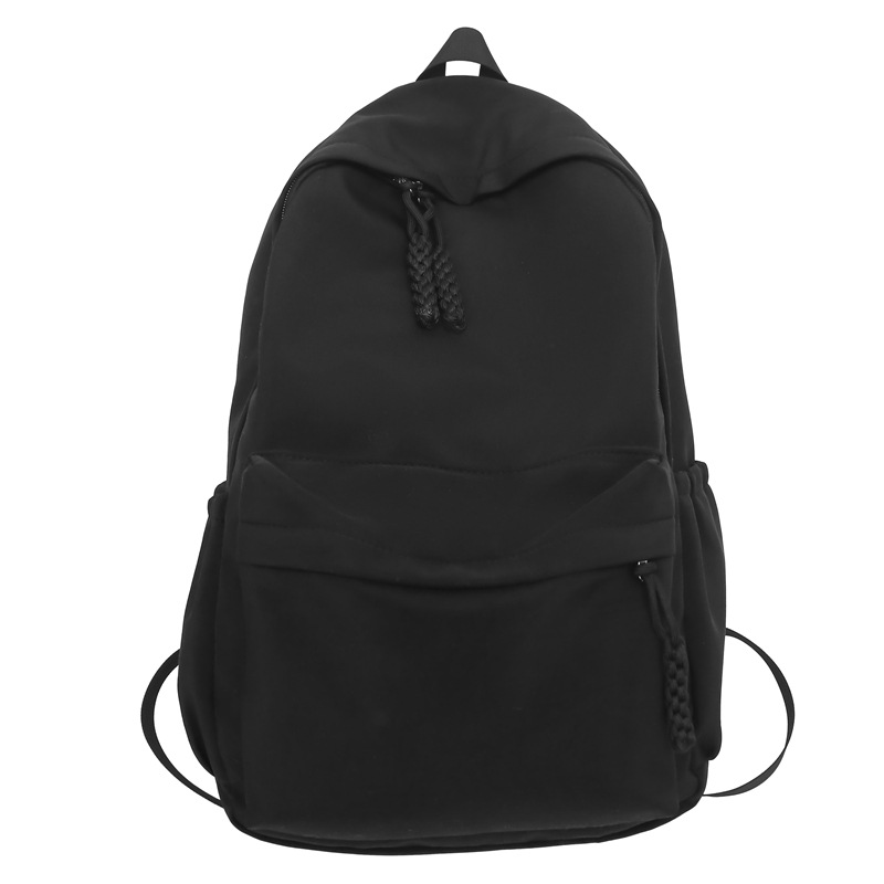 Schoolbag for female students, in an Instagram style, simple Korean style, casual backpack for junior high school students, large-capacity, lightweight backpack for senior high school students Item Picture