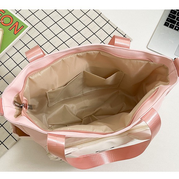 2025 New cute large-capacity commuter student tutorial bag, cartoon simple crossbody bag, high appearance level single-shoulder bag Specification drawing