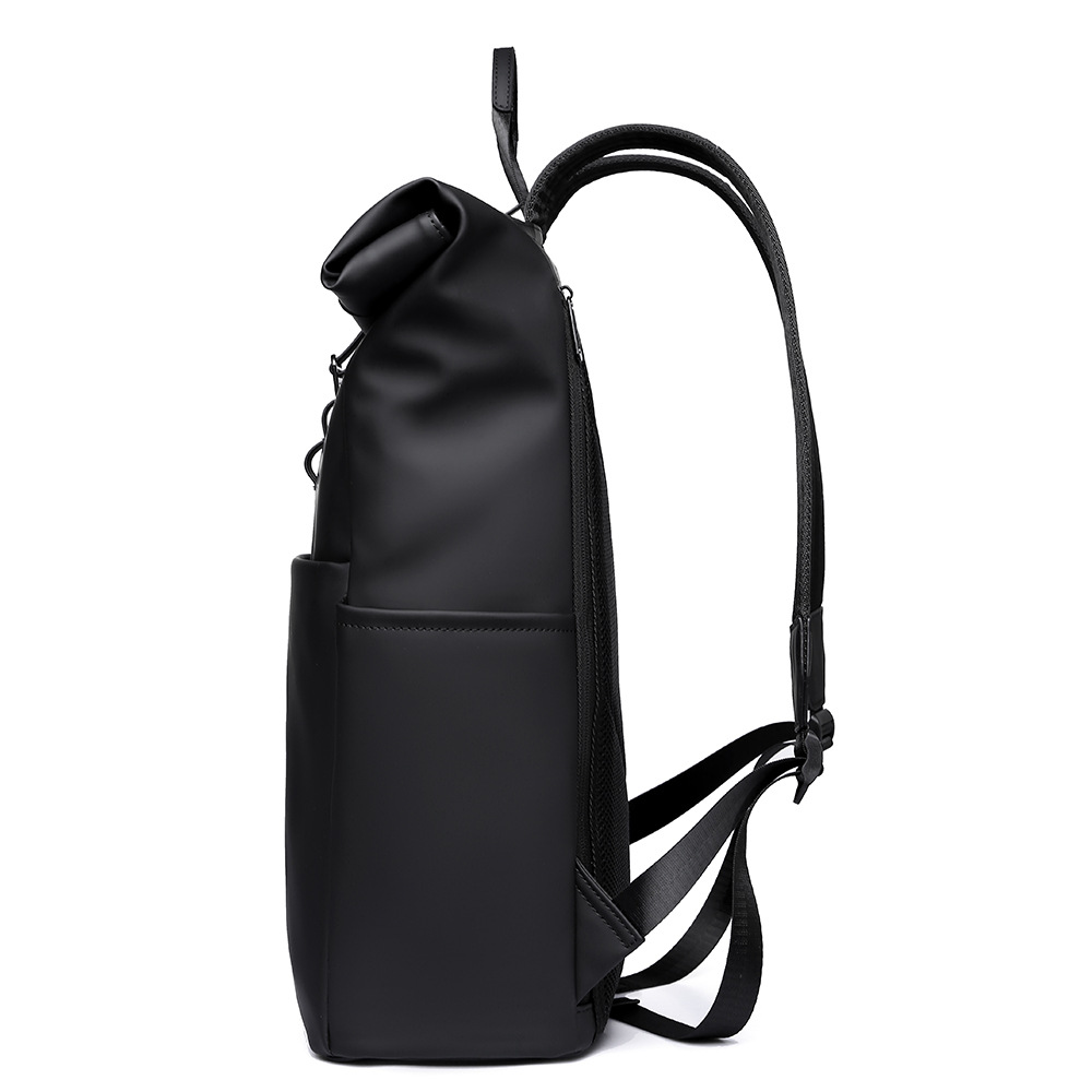 New style backpacks for outdoor leisure, men's commuting to work, computer bags, travel bags, trendy rolled-up travel backpacks Specification drawing