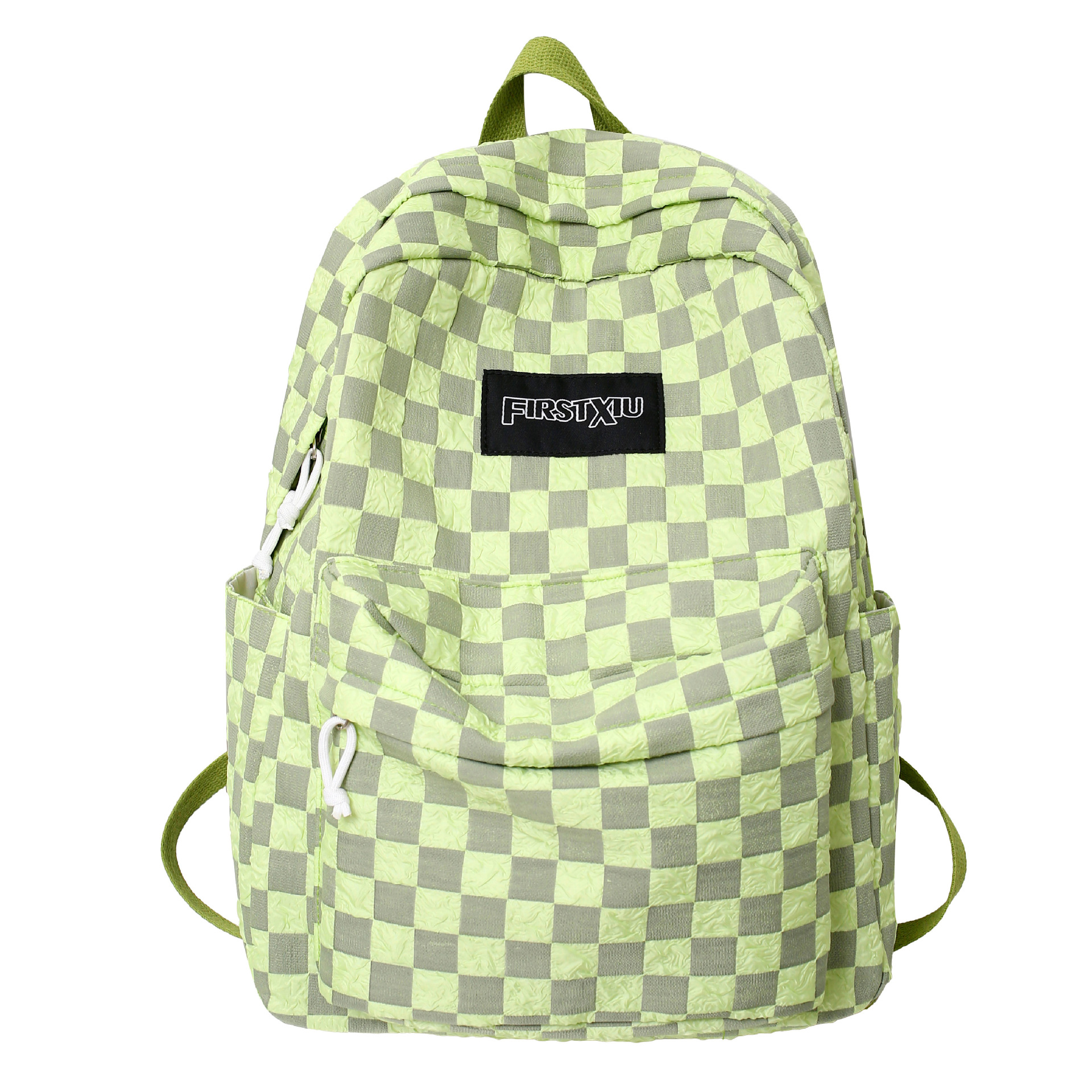 The new checkerboard backpack from Dicailo is a schoolbag for junior and senior high school students, a fresh and stylish summer backpack for girls, and a trendy travel bag Item Picture