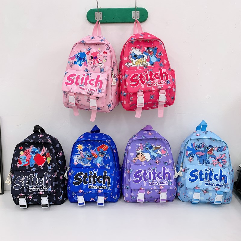 Stilzi Children's backpack, a new summer kindergarten schoolbag with large capacity and simple design, is a lightweight backpack for boys and girls full figure