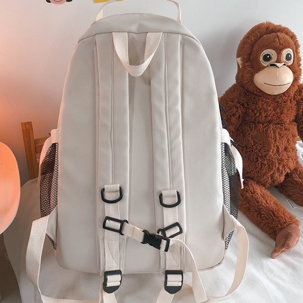 New Korean-style ins large-capacity backpacks for junior and senior high school students and Japanese-style workwear couple backpacks for college students Specification drawing