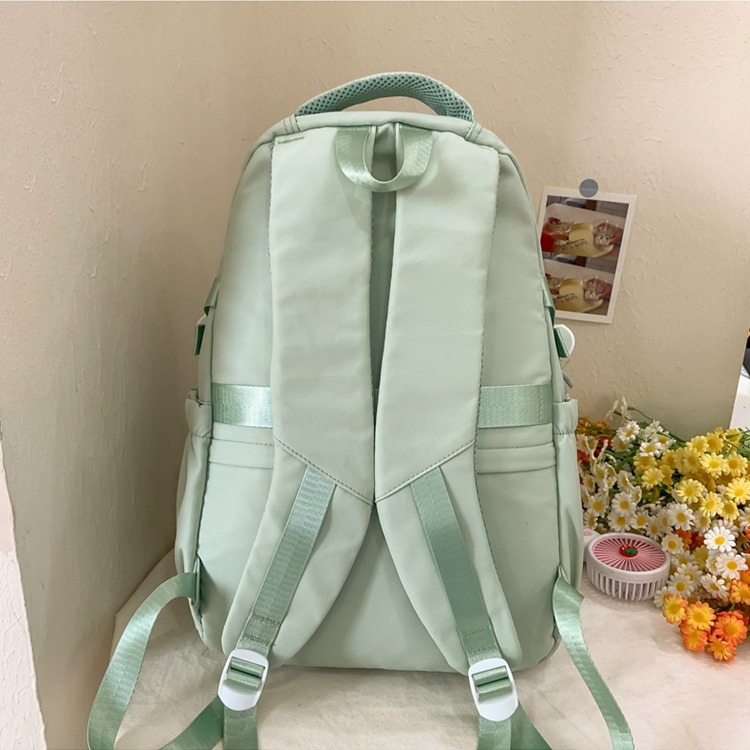 Japanese-style ins schoolbag, versatile for girls on campus, cute for young girls, high appearance level backpack, large capacity, transparent and smappy backpack Specification drawing