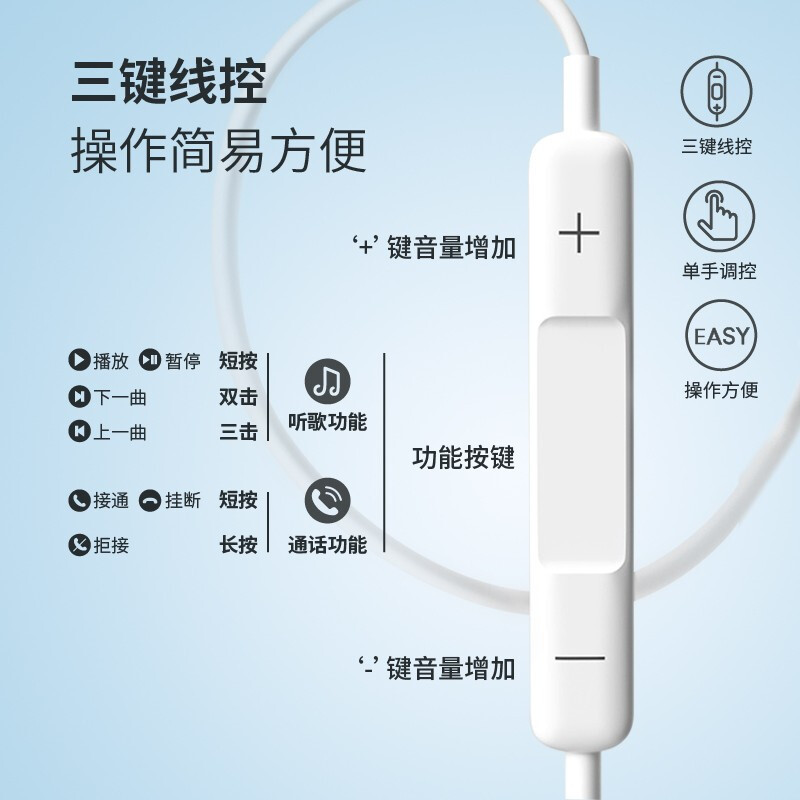 Wholesale headphones suitable for vivo, Huawei, OPPO and Xiaomi mobile phones, in-ear earbuds, Type-C wired bass details Picture