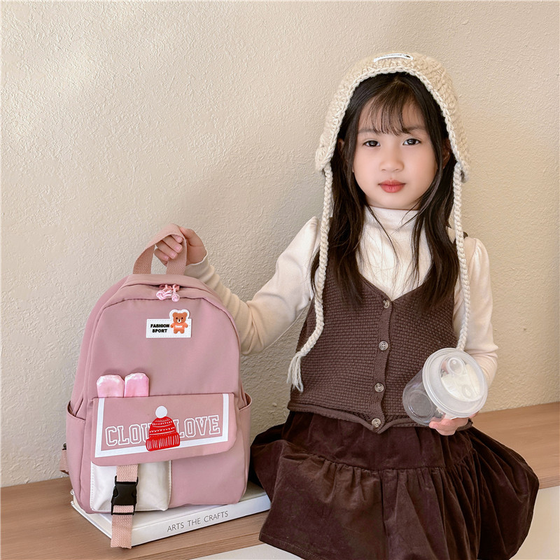 Ultra-light kindergarten children's schoolbag, 3-5 years old girls' schoolbag for primary school students, burden reduction and spine protection cartoon backpack details Picture