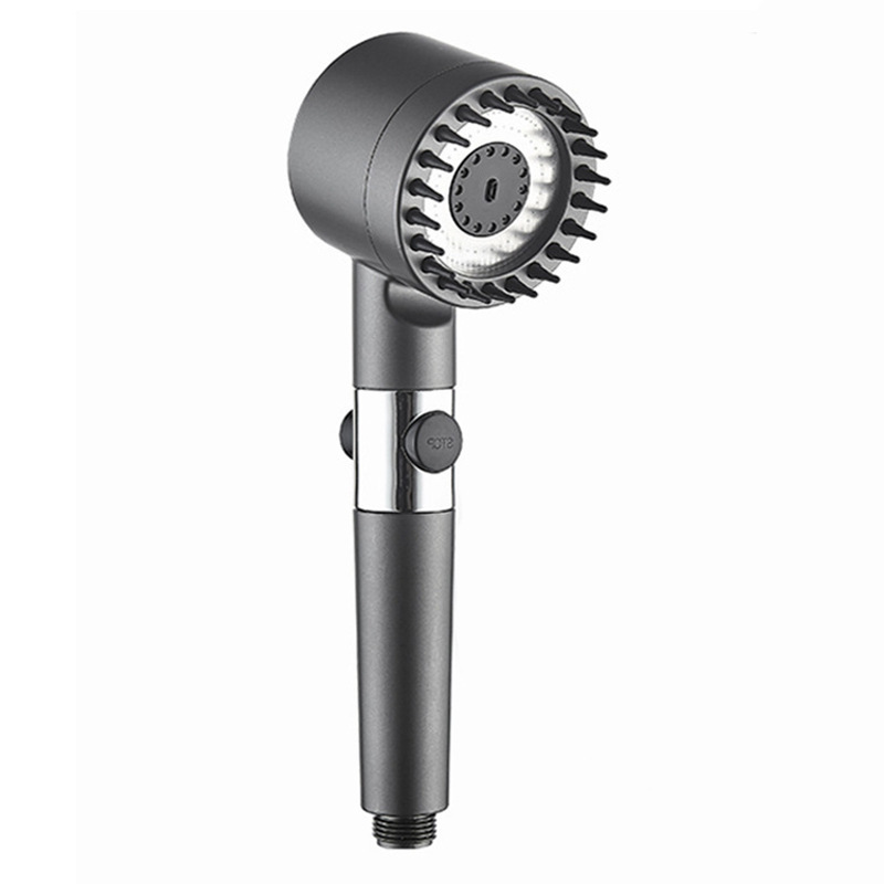 Showerhead, light luxury bathroom, powerful filtration, pressurized massage, shower, showerhead, water outlet, and spray showerhead Item Picture