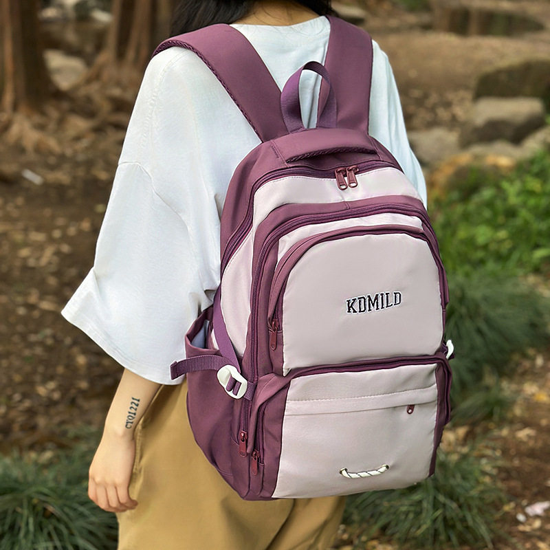 Outdoor hiking bags, lightweight travel backpacks for girls, schoolbags for junior and senior high school students, large-capacity couple computer backpacks for boys details Picture