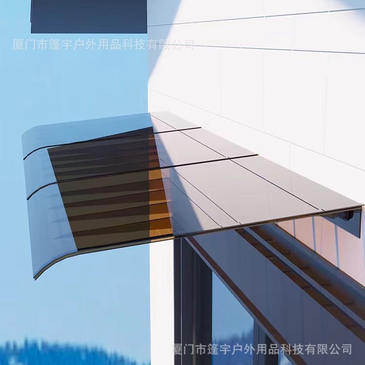 PC invisible canopy, unsupported polycarbonate sunshade, eaves, balcony, Windows, distribution box, plug, rainproof baffle Application Scenario