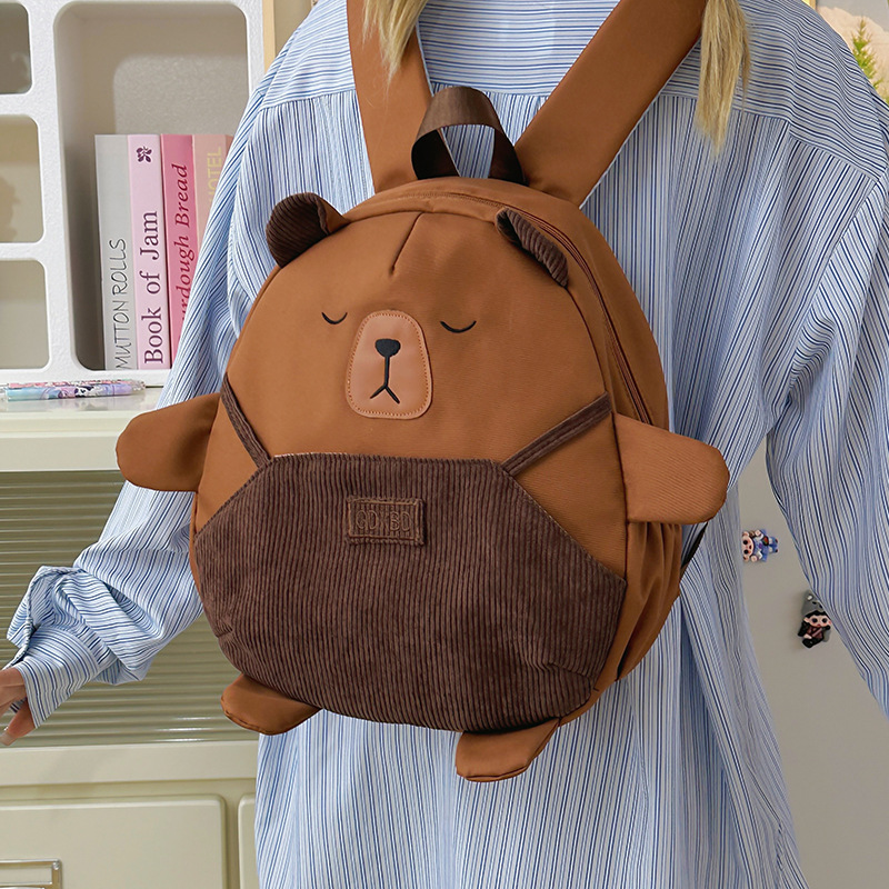 2025 New cartoon, cute, funny, ugly and adorable backpack, versatile kindergarten children's schoolbag, casual commuting backpack details Picture