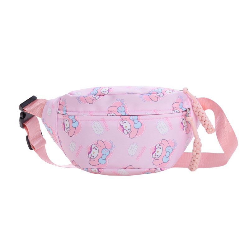 Korean children's chest bag, cartoon and cute crossbody bag, fashionable travel waist bag for boys and girls, single-shoulder bag for kindergarten babies Item Picture