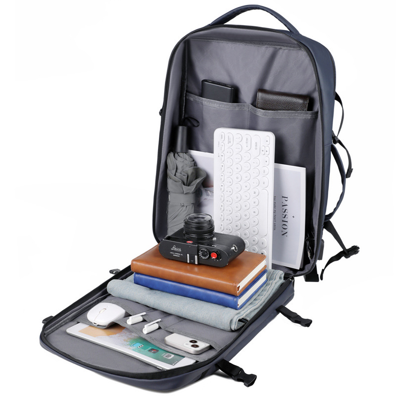 Cross-border source customized backpacks for men, large-capacity backpacks, double-shoulder business bags, reflective strip men's computer bags Application Scenario