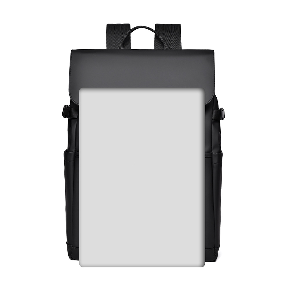Men's minimalist computer backpack, trendy business commute, business trip, college students' computer bag, lid style minimalist backpack Application Scenario
