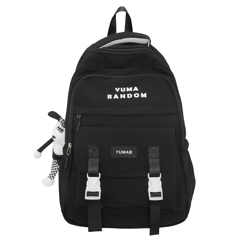 Schoolbag for female junior high school students, large-capacity backpack, high appearance level, Korean style Instagram color-blocked two-piece backpack for primary and secondary school students Item Picture