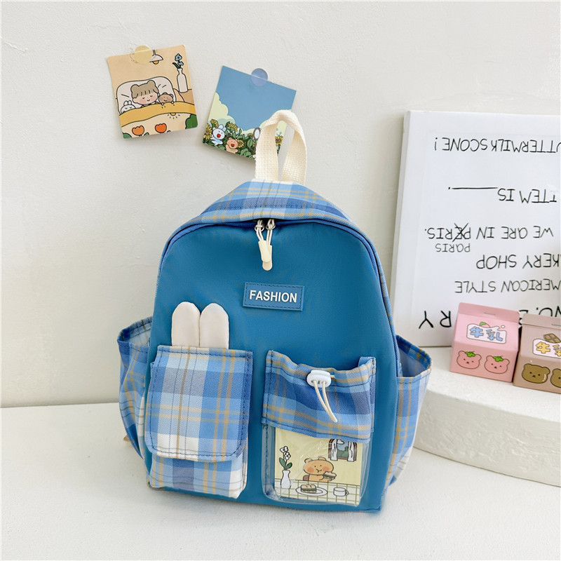 New cute Korean cartoon rabbit children's bag for girls, large-capacity kindergarten schoolbag, versatile and lightweight backpack Specification drawing