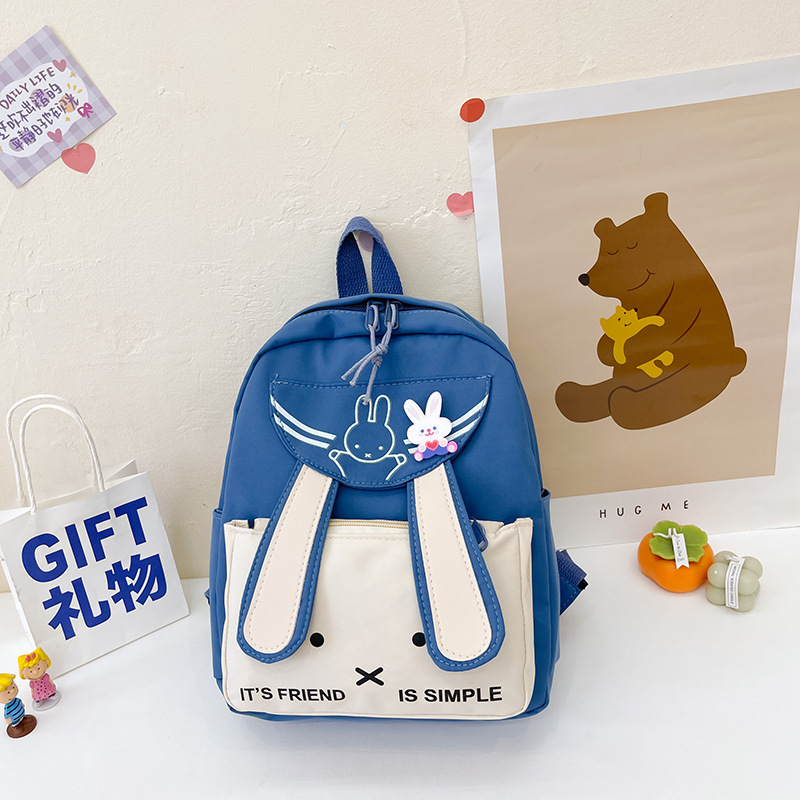 New children's schoolbags for autumn and winter 2024: Cute cartoon rabbit backpacks, lightweight, breathable, and stylish outdoor backpacks details Picture
