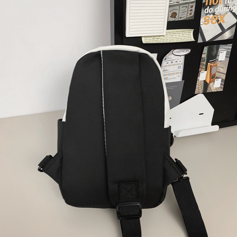 The 2025 new couple's chest bag, sporty and casual for girls, a cool and versatile crossbody bag for cycling, and a lightweight backpack for men Specification drawing