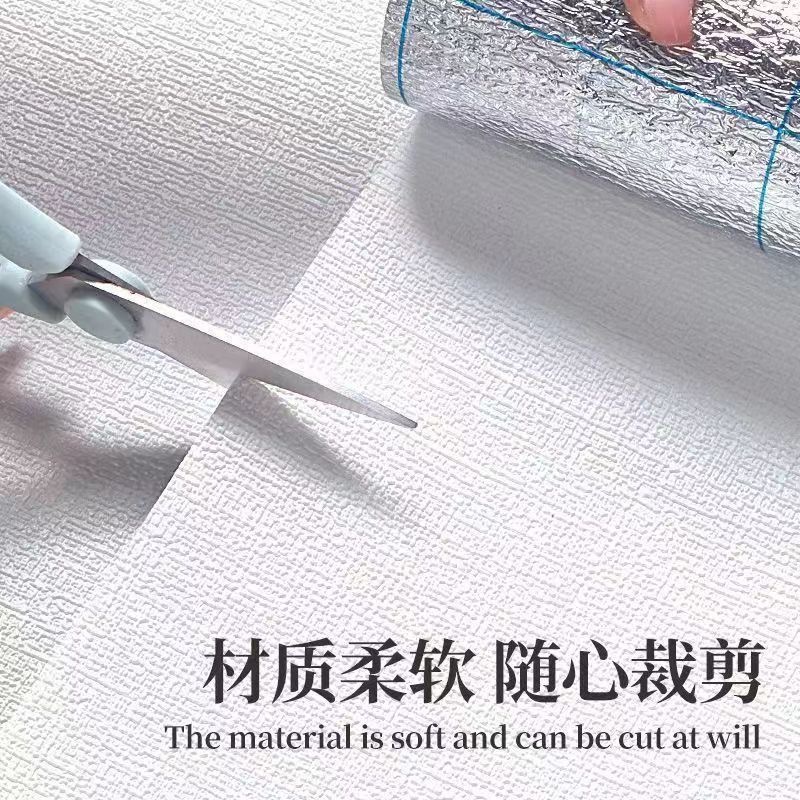 Linen self-adhesive wallpaper, cement wall stickers, 3D stereoscopic waterproof, moisture-proof and mold-proof bedroom renovation wallpaper, wall stickers Application Scenario