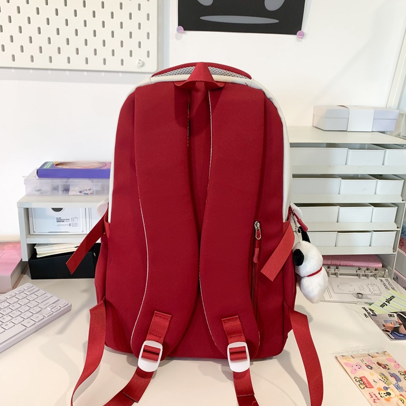 Two-piece schoolbag set for girls in junior and senior high school, high appearance level backpack, new lightweight backpack for students in grades three to six Specification drawing