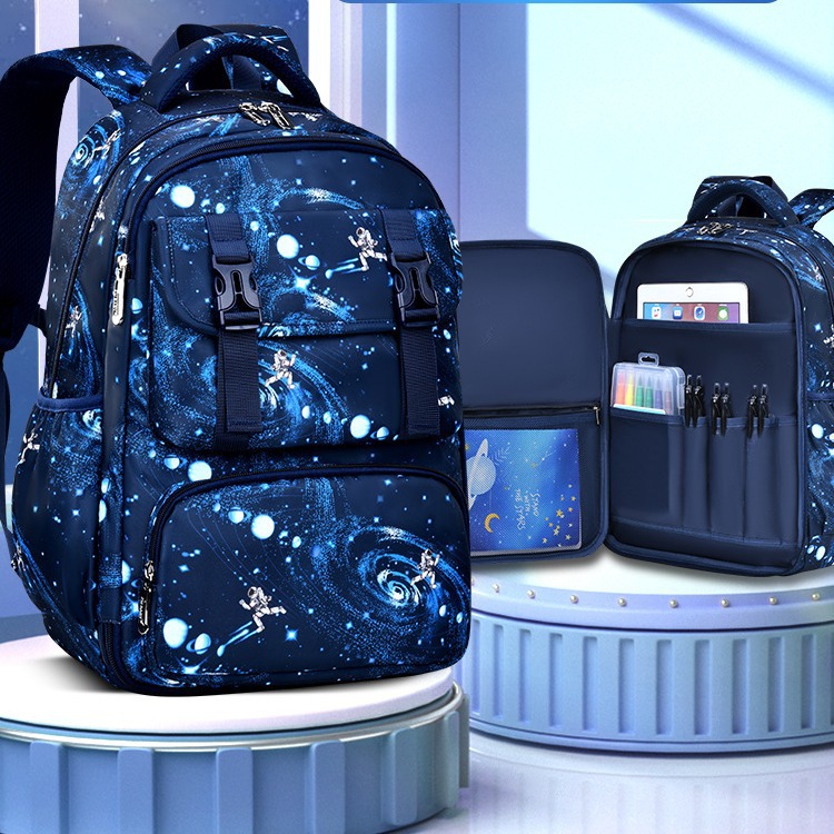 2023 New American-style schoolbag series for boys and girls in grades one to six with anti-slip and waterproof features full figure