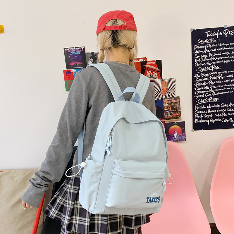Commuting and traveling female birthday casual shopping backpack, simple and versatile single-shoulder bag for Korean female college students full figure