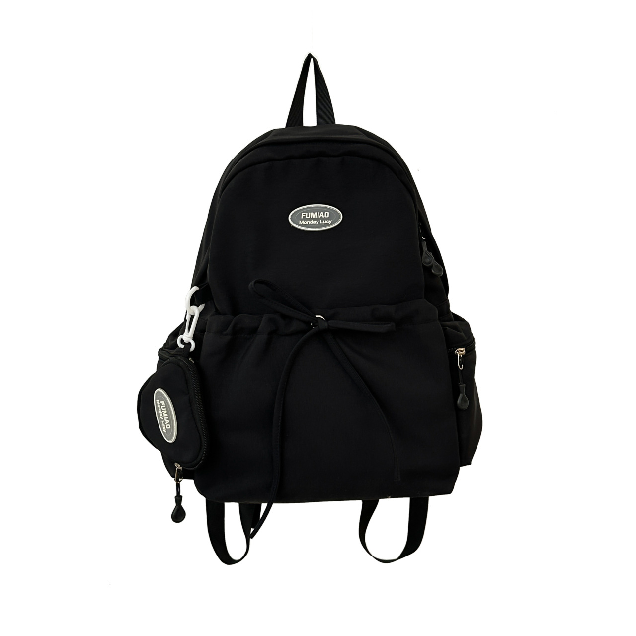 New cute Japanese-style versatile bow schoolbag for junior and senior high school students, fresh, sweet and simple backpack, lightweight backpack Item Picture