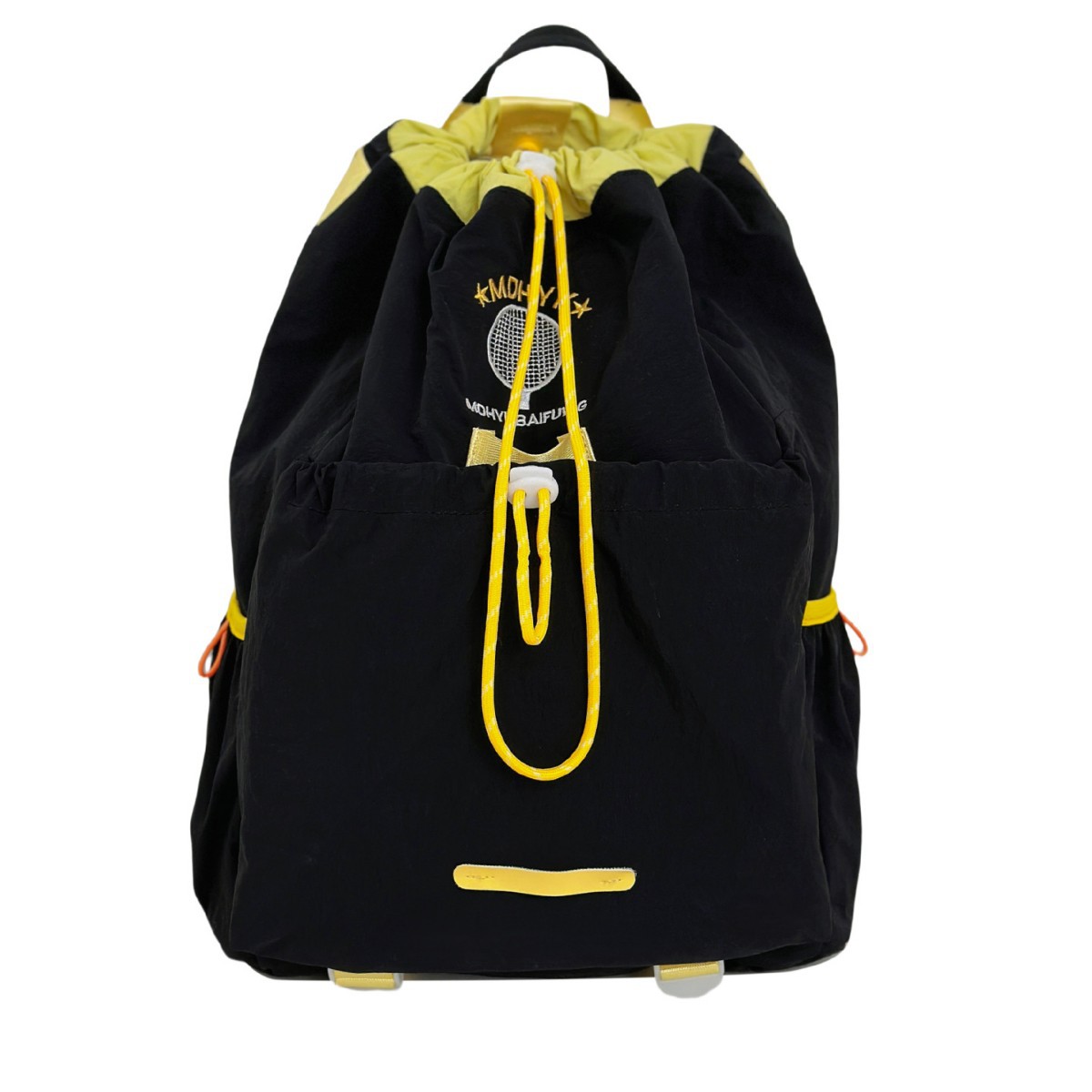 A new high-appearure-level forest-themed ins fresh and sweet drawstring drawstring badminton backpack for women, a color-matched lightweight backpack Item Picture