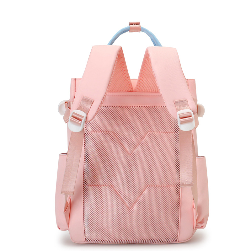 High appearance level primary school student burden reduction handbag, waterproof backpack, large-capacity tutorial bag, training bag, printed logo Specification drawing