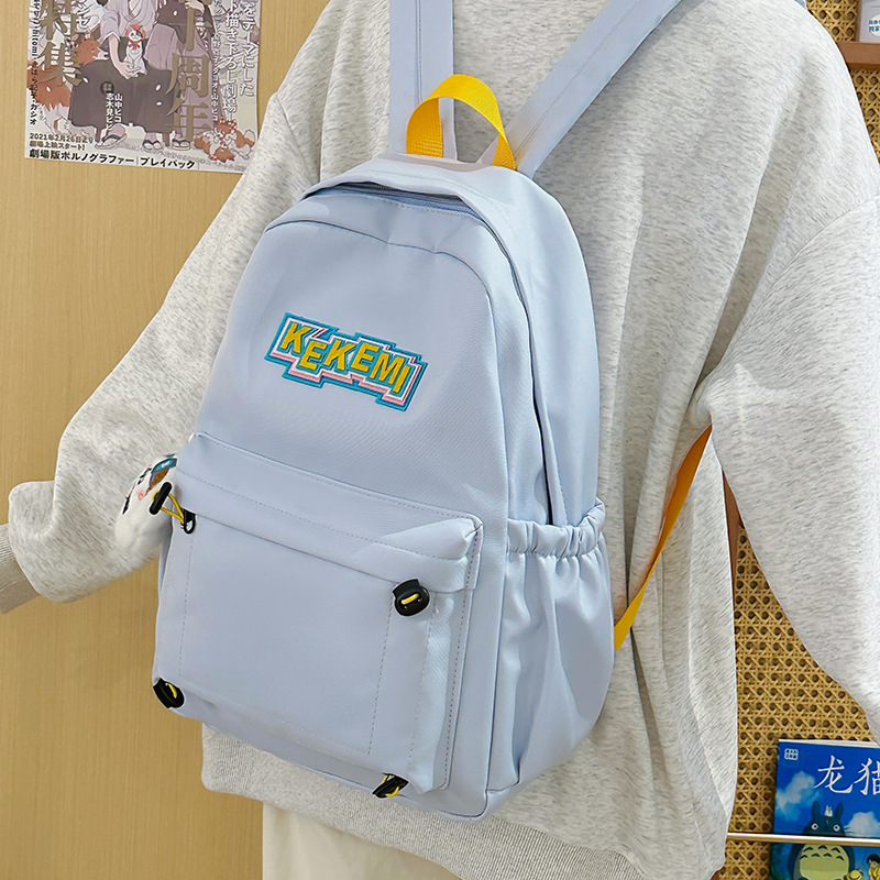 The 2025 new Ins-style cute and fresh college student schoolbag is lightweight and versatile, a sweet backpack and a casual travel bag details Picture