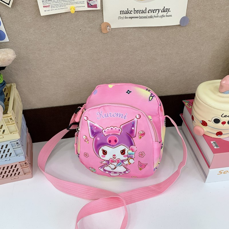 Kokai Kulomi cartoon children's Bag, Kindergarten baby small bag, fashionable single-shoulder crossbody bag, cool single-shoulder bag Specification drawing