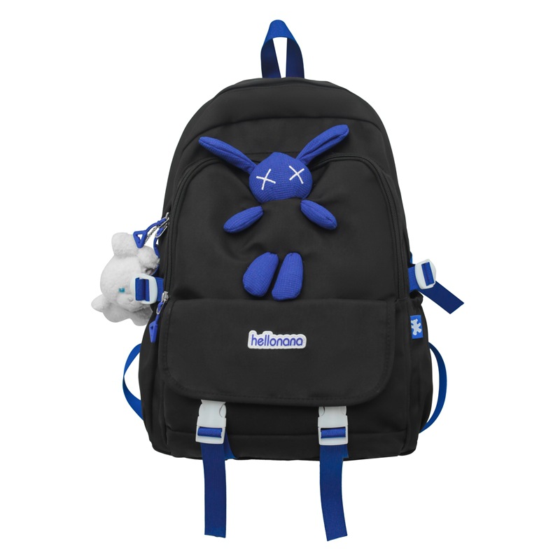 New trendy Korean-style backpacks for men, large-capacity middle school backpacks, and Hong Kong-style couple casual travel backpacks Item Picture