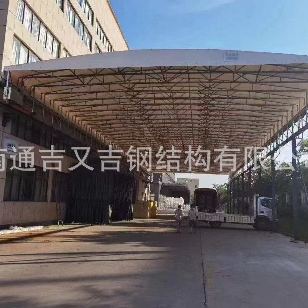 Electric remote-controlled awning, sunshade, factory passage, electric mobile awning, factory warehouse, retractable awning, outdoor awning Application Scenario