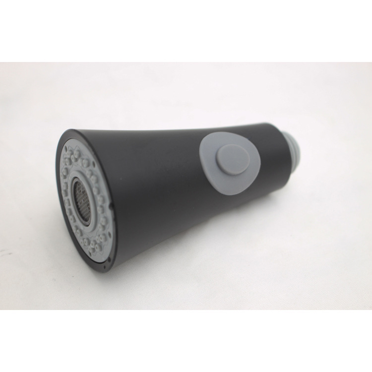 Pull-out showerhead, kitchen faucet, pull-out showerhead, shower head, chrome plated, brushed, matte black details Picture