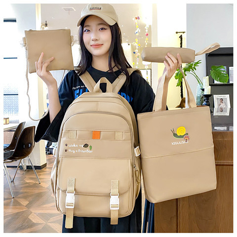 New student schoolbags, girls' backpacks, high appearance level, large-capacity backpacks, student tutorial bags, tutorial bags Specification drawing