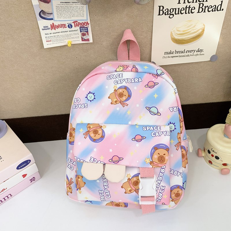 Korean version 2025 Spring New children's schoolbag cartoon cute boys' and girls' burden reduction and spine protection kindergarten backpack details Picture
