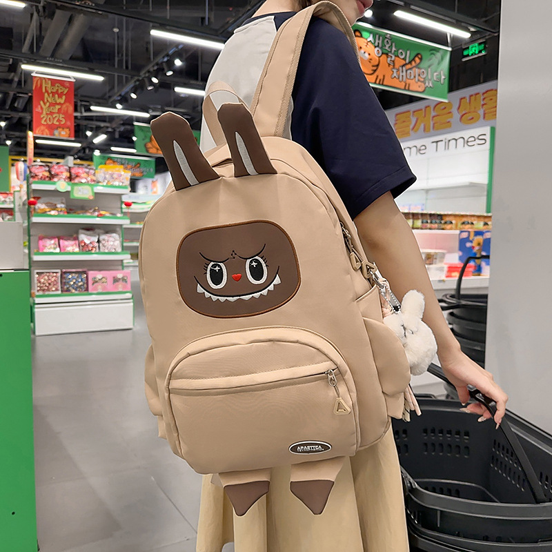 New high-appeartion-level, niche design, cute cartoon backpack for grades 1-3, casual, lightweight and large-capacity backpacks details Picture