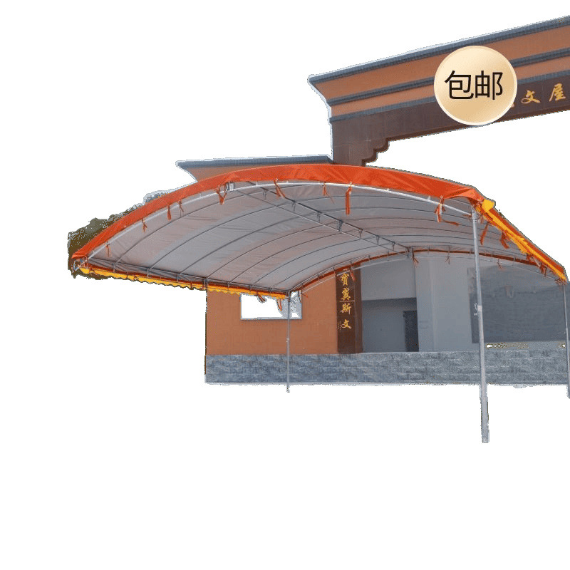 Outdoor wedding banquets, sun protection, heat insulation, sunshade, rain shelters, sun umbrellas, four-legged telescopic rural tents, thickened Item Picture