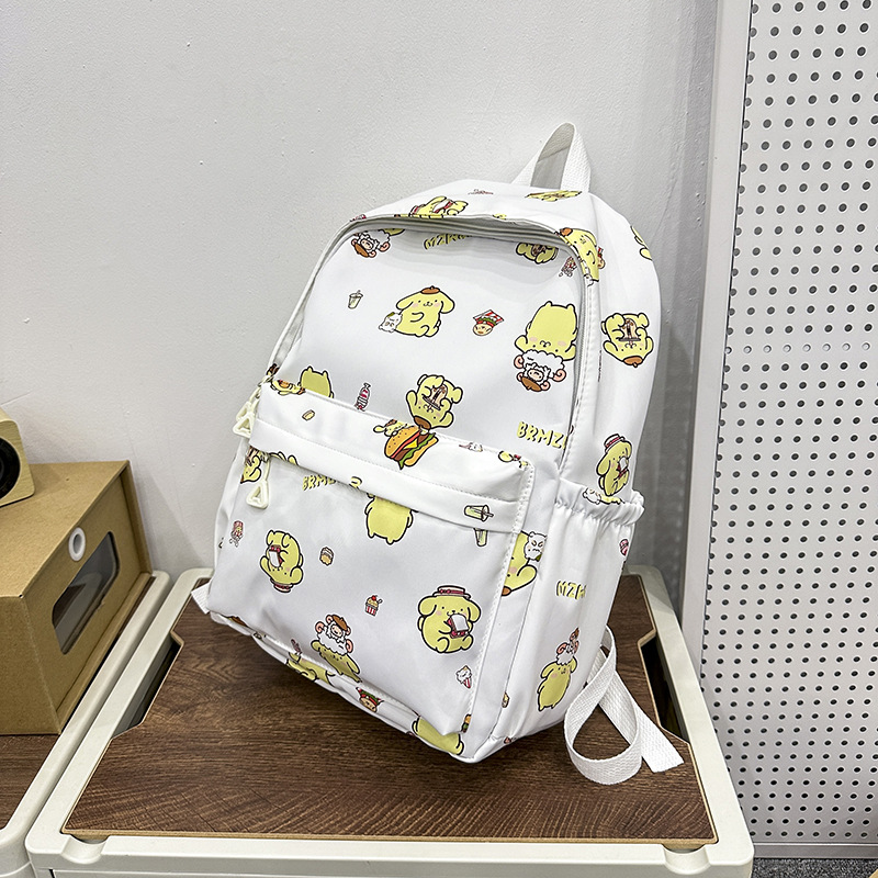 The new Japanese-style ins trendy backpack features a large capacity, cute dolls and a high level of appearance for junior and senior high school students Specification drawing