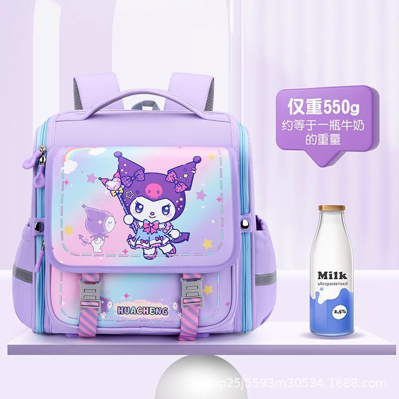Factory-customized horizontal schoolbags for primary school students in grades 2 to 4, double-shoulder backpacks with reduced burden, male cartoon student schoolbags Application Scenario
