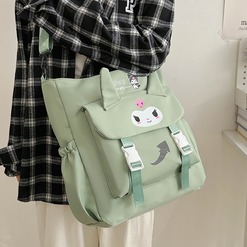 Cartoon-printed high-appearance-level crossbody bag for women, simple new ins handbag, cute and lightweight after-school bag for primary school students details Picture